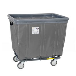 a large grey container on wheels