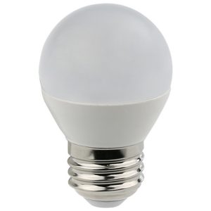 LED light bulb on a white background.