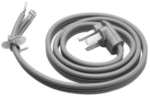 a grey cable with plugs