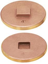 Two round kraft paper hot drink lids with different openings on white background.