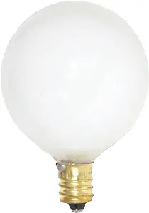 A frosted incandescent light bulb with a brass base, isolated on a white background.