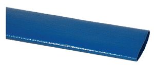 A blue rectangular yoga block isolated on a white background.