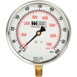 4" pressure gauge
