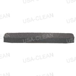 A grey abrasive stripping pad on a white background.