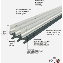 WEATHER STRIP 7' X 3/16