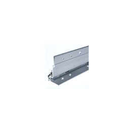 An isolated linear motion rail slide on a white background.