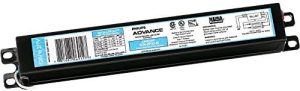 A Philips Advance electronic ballast for fluorescent lamps.