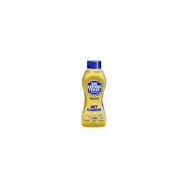 Bottle of Bar Keepers Friend soft cleanser on a plain background.