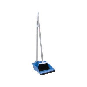 Dustpan and brush set on a white background.