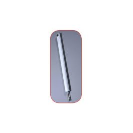 A digital stylus pen positioned diagonally on a plain background.