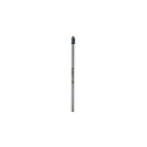 A single metal screwdriver bit with a blue tip against a white background.