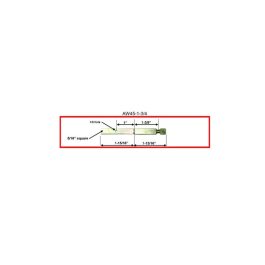 Technical diagram showing measurements of a part with labeled dimensions.