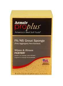 A package of Armaly ProPlus grout sponge for fine aggregate non-sanded surfaces.