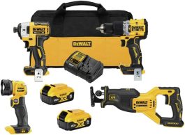 DEWALT 20VT 4 TOOL KIT DRILL/