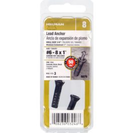 LEAD WOOD SCREW ANCHOR 3/PK