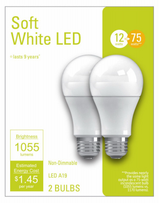BULBS LED 12WATT FROSTED GE