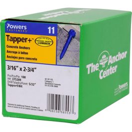 CONCRETE SCREW 3/16X2-3/4