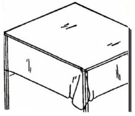 CLEAR PLASTIC TABLE COVER