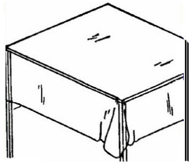 CLEAR PLASTIC TABLE COVER