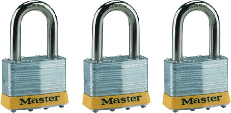 MASTER PADLOCK 3PK 1-1/2" KA