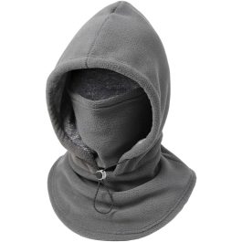 FLEECE HOOD 4-IN-1 GRAY