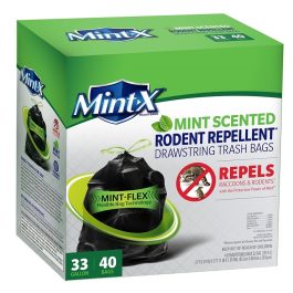 BAGS BLACK 33GL MINT-X 40CT