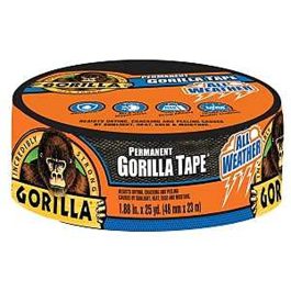 GORILLA TAPE BLACK 2" X 25YD.