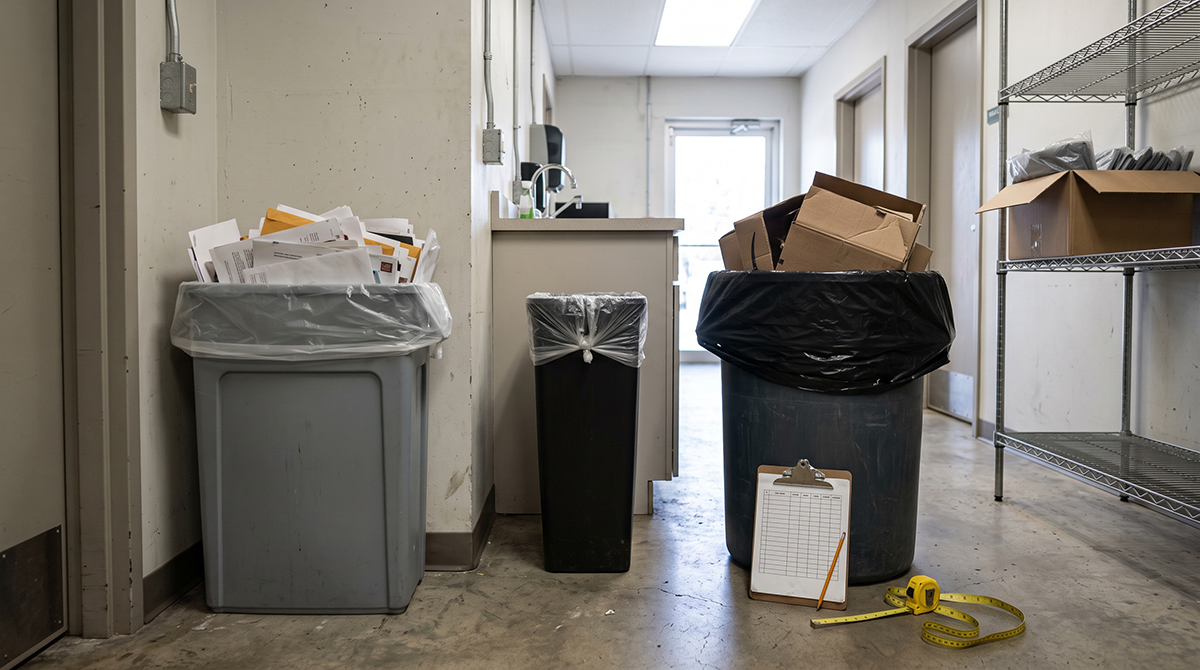 commercial trash cans liner sizes